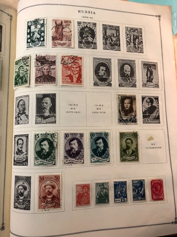 INTERNATIONAL COLLECTION IN SCOTT ALBUM – PORTUGAL TO RUSSIA – 423335