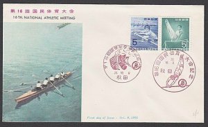 JAPAN 1961 Athletics FDC - special cancels..................................R172