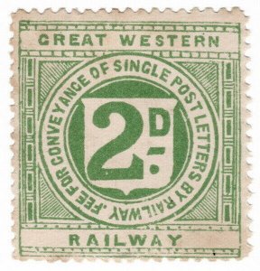 (I.B) Great Western Railway : Letter Stamp 2d