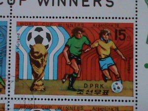 ​KOREA- SC#1967a  WORLD CUP SOCCER WINNER-ARGENTINA'78 CTO-VF FANCY CANCEL