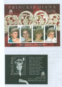 Montserrat #1189-1190 Mint (NH) Souvenir Sheet (Royalty)