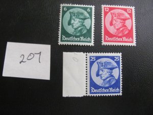 Germany  1933 MNH  SC 398-400  VF/XF 320 EUROS (207)