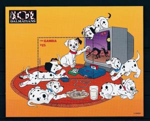 [22407] Gambia 1997 Disney Dogs 101 Dalmatians Television Videogame MNH