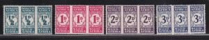 South Africa Scott #'s J30 - J33 Set VF-MLH nice color scv $ 90 ! see pics !