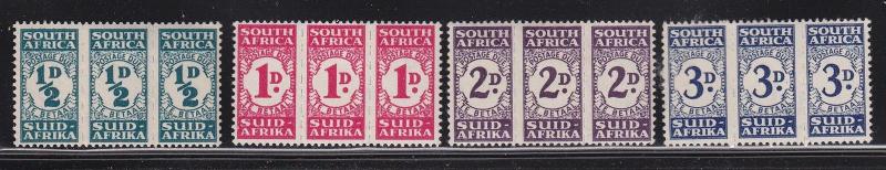 South Africa Scott #'s J30 - J33 Set VF-MLH nice color scv $ 90 ! see pics !