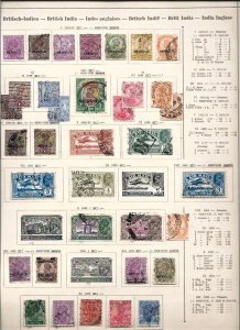 India  /  Ceylon / Philippines   old big  lot   used