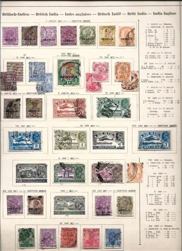 India  /  Ceylon / Philippines   old big  lot   used