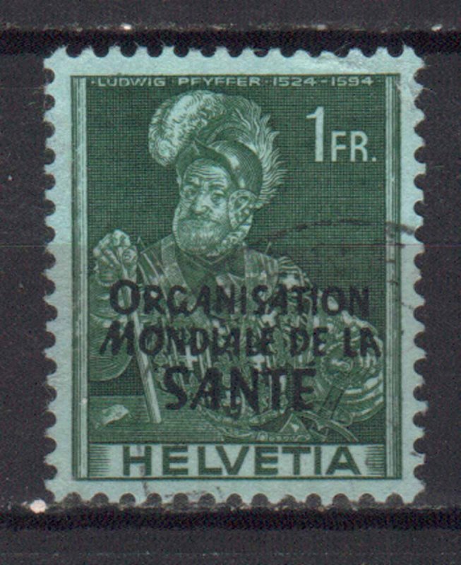 SWITZERLAND STAMPS, 1948-1950 THE WORLD HEALTH ORG. Sc.#5O19. USED