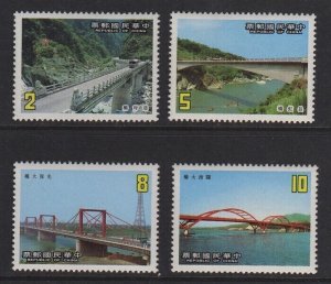 Taiwan 1986 Sc 2542-2545 Communications Construction  set MNH