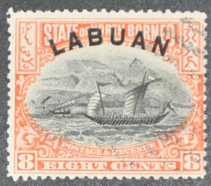 DYNAMITE Stamps: Labuan Scott #79 – USED