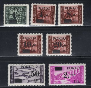 YUGOSLAVIA 1945 SLOVENIA & ISTRA COAST VERY RARE SASSONE 1-7 PERFECT MNH