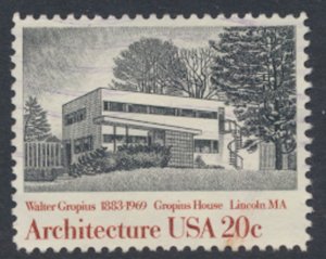 USA  SC# 2021  Used Gropius House Architecture Series  1982  see scan