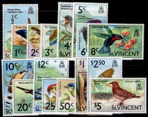 ST. VINCENT QEII SG285-300, 1970-71 complete set, NH MINT. Cat £20.