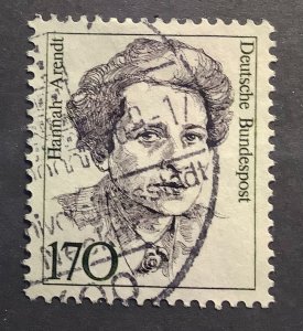 Germany 1988 Scott 1478 used - 170pf, Famous Women, Hannah Arendt