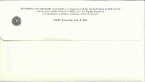 2007 FDC, #4143j, 41c Star Wars, PCS w/insert