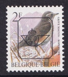 Belgium  #1434    MNH  1992  birds  2f pre cancelled