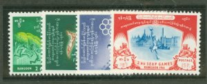 Burma (Myanmar) #168-171  Single (Complete Set)