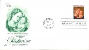 FDC 1991 SC #2578 Artcraft Cachet - Houston TX - Single - J2721