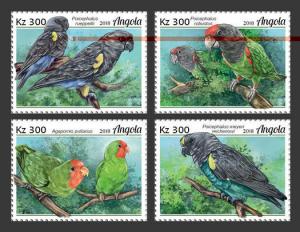 Z08 ANG18117a Angola 2018 Birds Vogel Parrots MNH ** Postfrisch