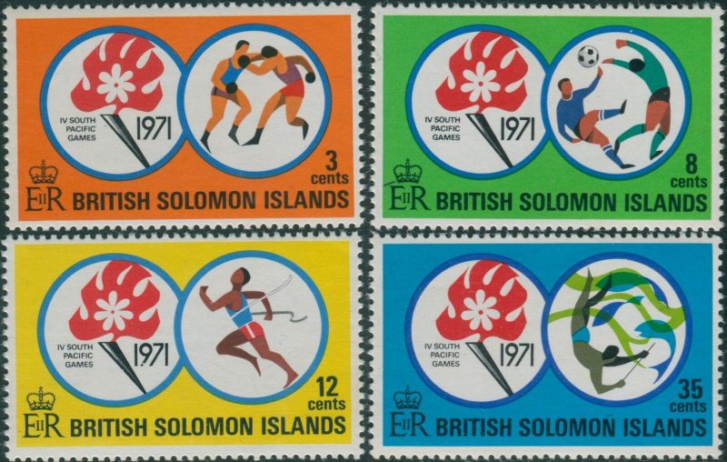 Solomon Islands 1971 SG209-212 South Pacific Games set MNH