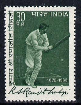 INDIA - 1973 - Ranjitsinhji (Cricketer) Comm - Perf 1v - Mint Never Hinged