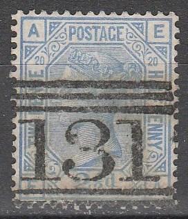 Great Britain #68 Plate 20 F-VF Used CV $65.00  (A13327)