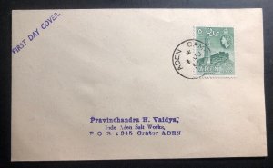 1955 Aden Camp First Day Cover FDC To Crater