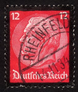 1934 Germany 12pfg, Used, Sc 440