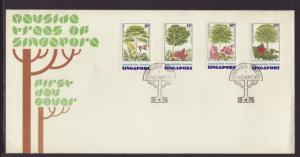 Singapore 243-246 Trees 1976  U/A FDC