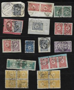 SAUDI ARABIA HEJAZ NEJD 1925 27 A SPECIALIZED COLLECTION OF CANCELS MECQUE MEDIN