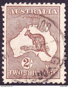 AUSTRALIA 1916 KGV 2/- Brown Die II SG41 FU