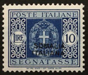 Italy Somalia Tax n.63 Super Centered cv 540$ MNH*