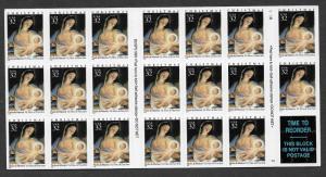 UNITED STATES SC# 3112a PANE/20 COMP BKLT FVF/MNH