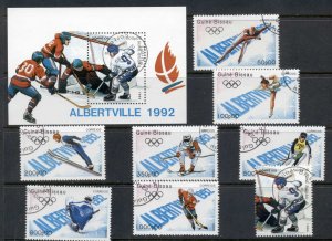 Guinea Bissau 1989 Winter Olympics Albertville + MS CTO