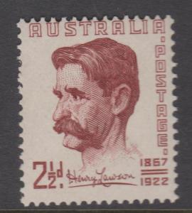 Australia 1949 Henry Lawson Sc#222 MLH