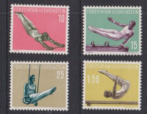 Liechtenstein  #308-311  MNH  1957  sports