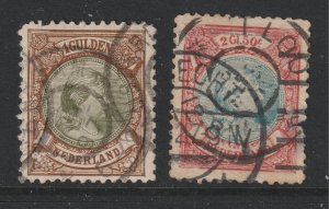 Netherlands x 2 old used high values