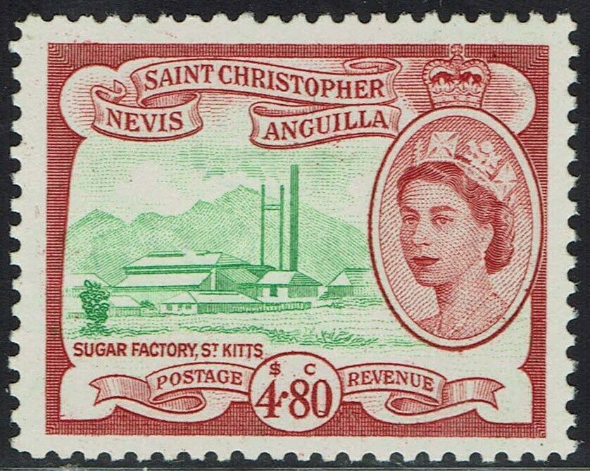 ST Kitts Nevis Anguilla 1954 Qeii Pictorial 4.80 MNH ** Caribbean