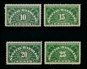 UNITED STATES (US) QE1-QE4 MINT VF NH SPECIAL HANDLING 