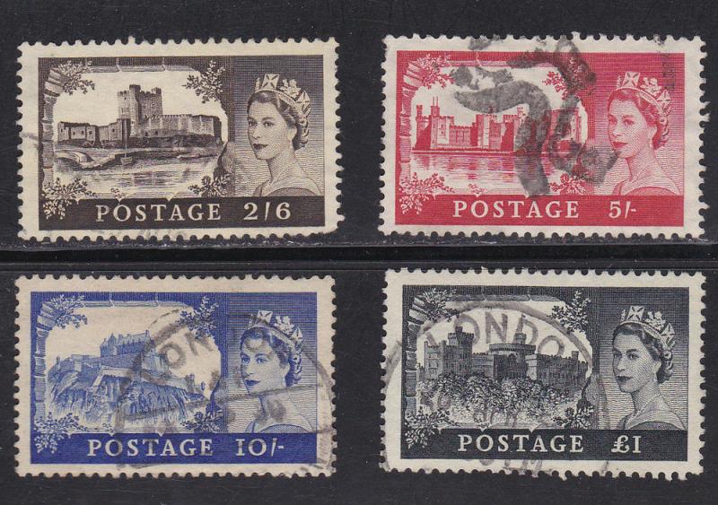 Great Britain # 309-312, Used