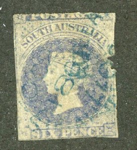 5030 BCX  1857 South Australia Sc.# 8 used cv $200 ( Offers welcome )