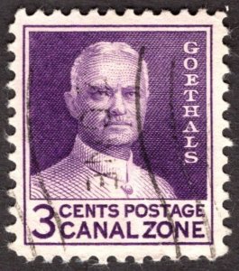 1934, Canal Zone 3c, Used, Sc 117