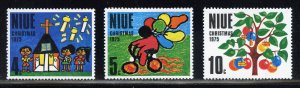 Niue 174-76 MNH,  Christmas Set from 1975.