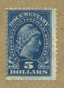 Scott #R244 $5.00 Blue Documentary