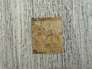 Cape of Good Hope #52 Used, 1sh, Hope and Symbols of Colony, 2024 SCV $3.25