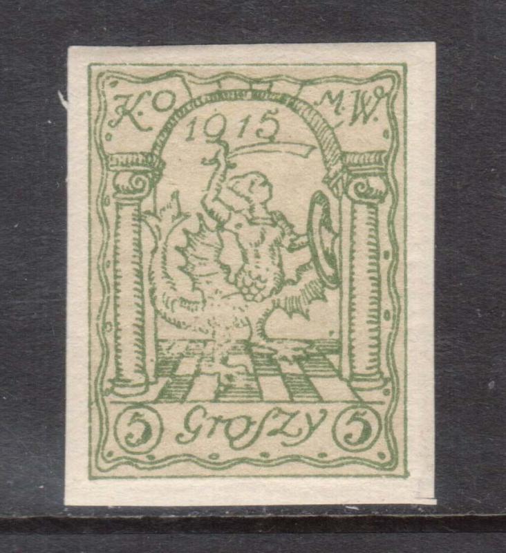 Poland Warsaw Local Michel #1au VF Mint