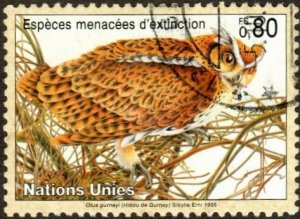 UN - Geneva 265 - Used - 80c Giant Scops Owl (1995) (cv $1.20)