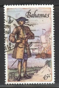 Bahamas Scott 627 Used NH - 1987 Capt. Edward England (Pirate) - SCV $5.00