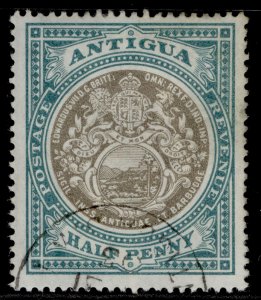 ANTIGUA EDVII SG31, ½d grey-black & grey-green, FINE USED.