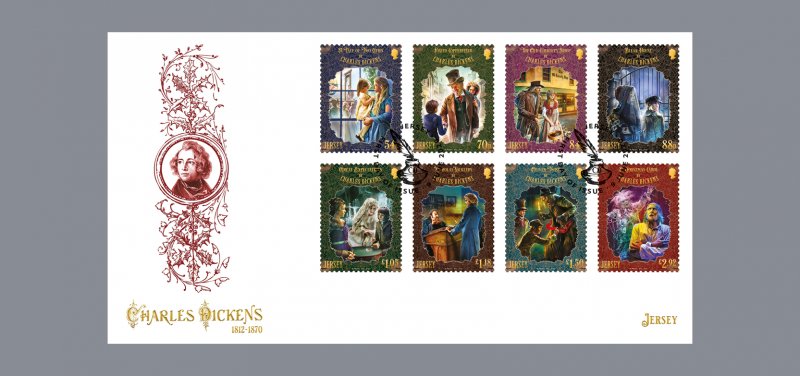 Stamps Jersey 2020. (PreOrder) - Charles Dickens 1812-1870 - First Day Cover Sta